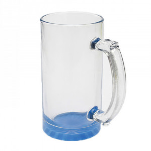  Cană (sticlă) din sticlă cu fund colorat pentru designul tău. Photo 2